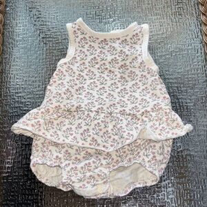 Little planet organic by carter’s Floral Ruffle Baby One Piece size 3 months